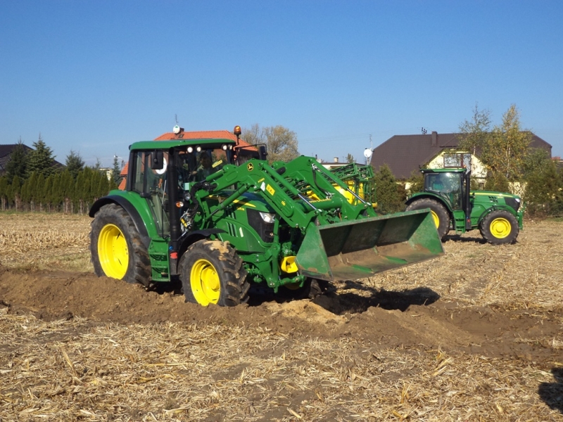 John Deere 6125M & John Deere 6140R + 740i