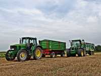 John Deere 7820 + Tandem 23t & 6820 + Pronar T680