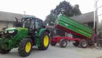 John Deere 6110M z PRONAR PT 610