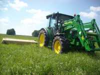 John Deere 5080R & JD583 + Vicon CM 2400