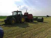 CASE RB344 & JOHN DEERE 6910