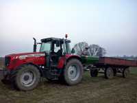 Massey Ferguson 5465 + amazone zam + przyczepa