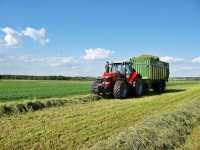 Massey Ferguson 7619 + Krone MX350GD