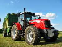 Massey Ferguson 5465 + Krone MX350GD