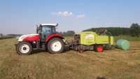 Steyr 6125 Profi + Claas Rollant 375 RC UNIWRAP  https://ojyoutu.be/n6I9sD_gjBw