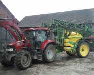 Case IH maxxum 115 multi + John Deere  832