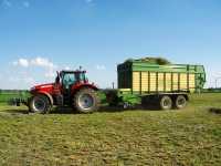 Massey Ferguson 7619 + Krone MX 350 GD