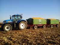 New Holland T6080& 2x pronar