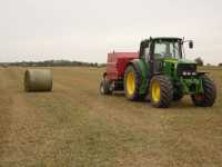 John Deere 6630 + Case IH RB 344R