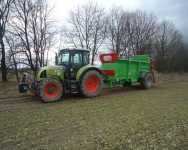 Claas Arion 540+Unia Apollo 11