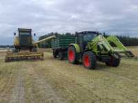 New Holland 8040&Claas Ares&przyczepa 12 ton