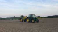 John Deere 6110R + 632