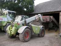 Claas Targo K70 + taczka