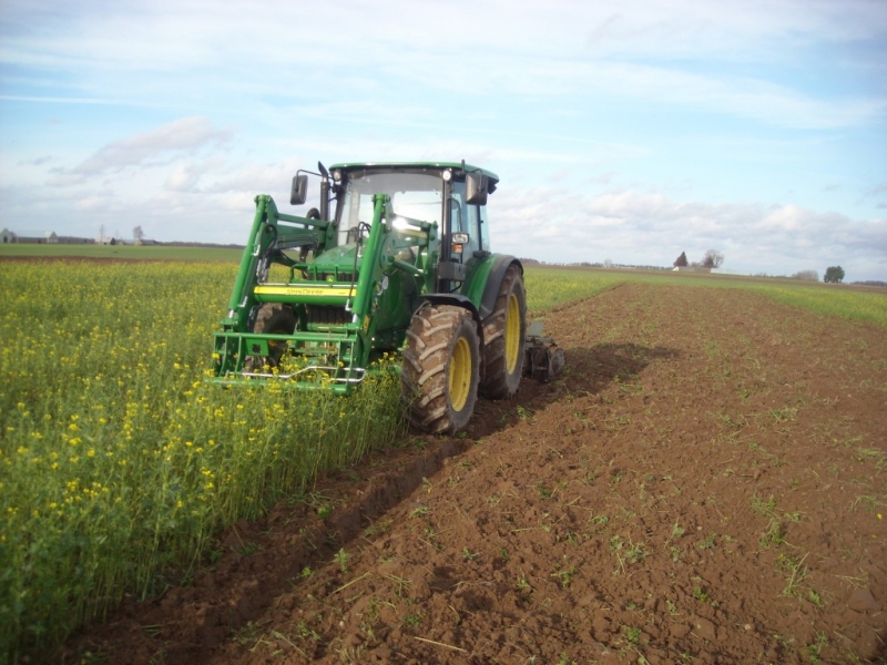 John Deere 5080R & JD583 + talerzówka