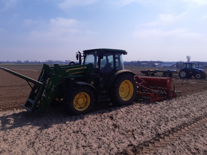 John Deere 5080R + Ares + Poznaniak