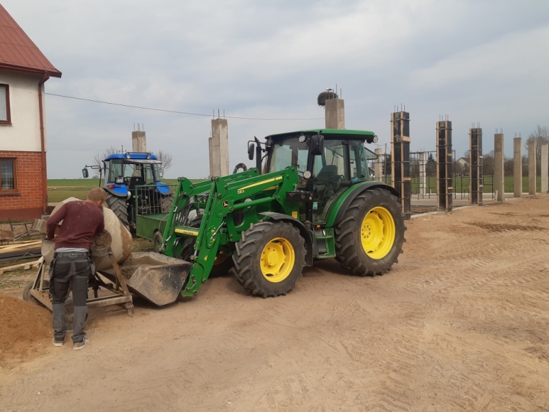 John Deere 5080R + JD583