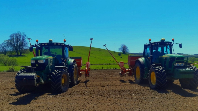 John Deere 6140 R & 6830 Premium & Maschio Gaspardo MTE 6BB x2.