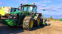 John Deere 8295 R & Amazone Centaya 4000 Super.
