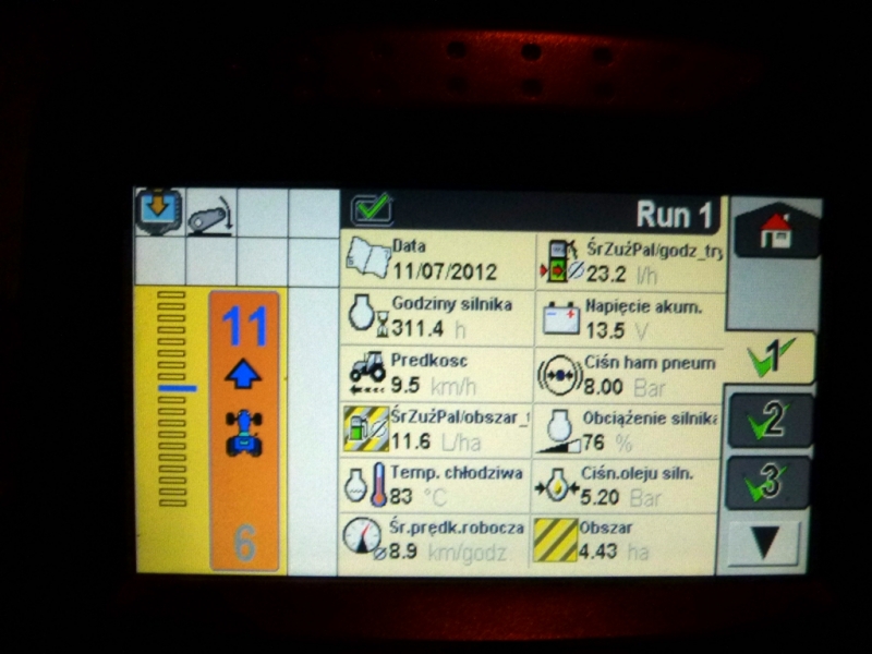 New Holland T6080PC - Monitor