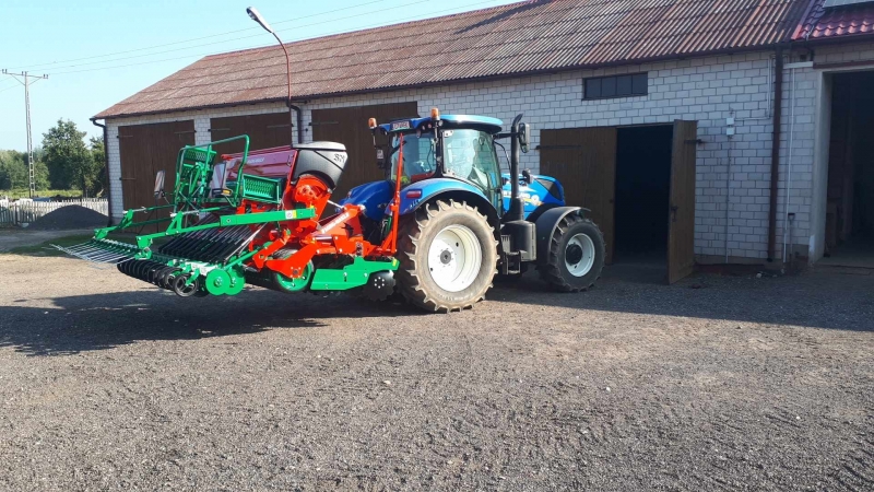 New Holland T7.175 & Agromasz SN301