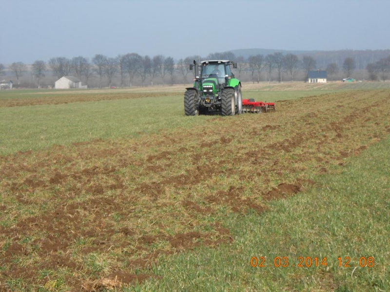 Deutz Fahr Agrotron M650 i Kongskilde Terra X 450