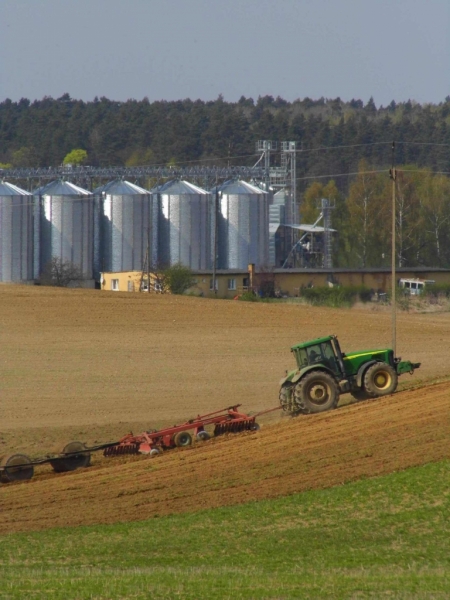 John Deere 8420, talerzówka kverneland