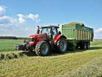 Massey Ferguson 7619 Dyna 6 + Krone MX 350 GD