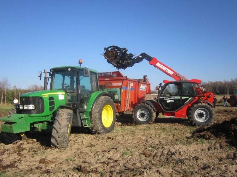 John Deere 6430 + Jeantil EVR 16.12, Manitou mlt735