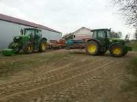 JD 6140R & KUHN HXL 44, JD 5080M zestaw siewny