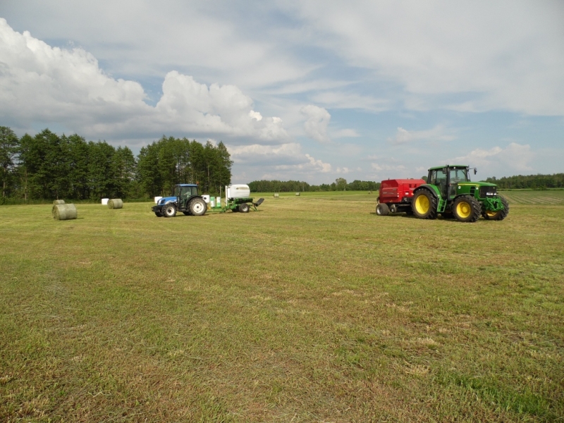John Deere 6630 + Case IH RB 344R