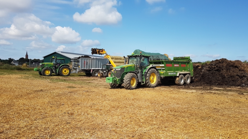 JD 7250R + Bergman TSW5920S & JD 6175R + Fliegl ASW 271