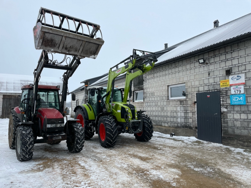 Case JX90 & Claas Arion 430