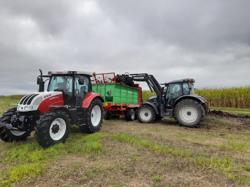 Steyr 6125 & Tytan 11 + Valtra N134 Aktiv + Quicke