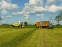 Claas Jaguar 870 & Fendt 714 Vario + Veenhuis