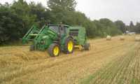 John Deere 5080R + John Deere 580