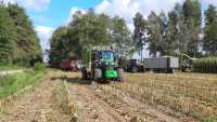 John Deere 6195M i Krone MX370GD