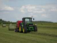 John Deere 6630 + Case IH RB 344 R