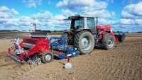 Massey Ferguson 3085 & Rolmako+Kongskilde Ecoline 300