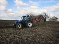 New Holland T5.105 + Unia Ibis L