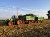 Claas Arion 510 + Metaltechy