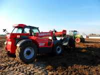 Manitou MLT 735-120 + Claas Arion 610 Cis + Jeantil EVR 16-12