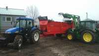 New Holland TD95D + Brochard Dragon Junior 13 T + John Deere 5080 R