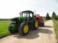 John Deere 6630 + Case IH RB 344R