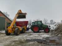 Fendt 412 Vario + Sano 12m3 & JCB 531-70