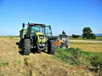 Claas Arion 410 + Pronar T672/2 , Ursus C385A + Autosan D55B